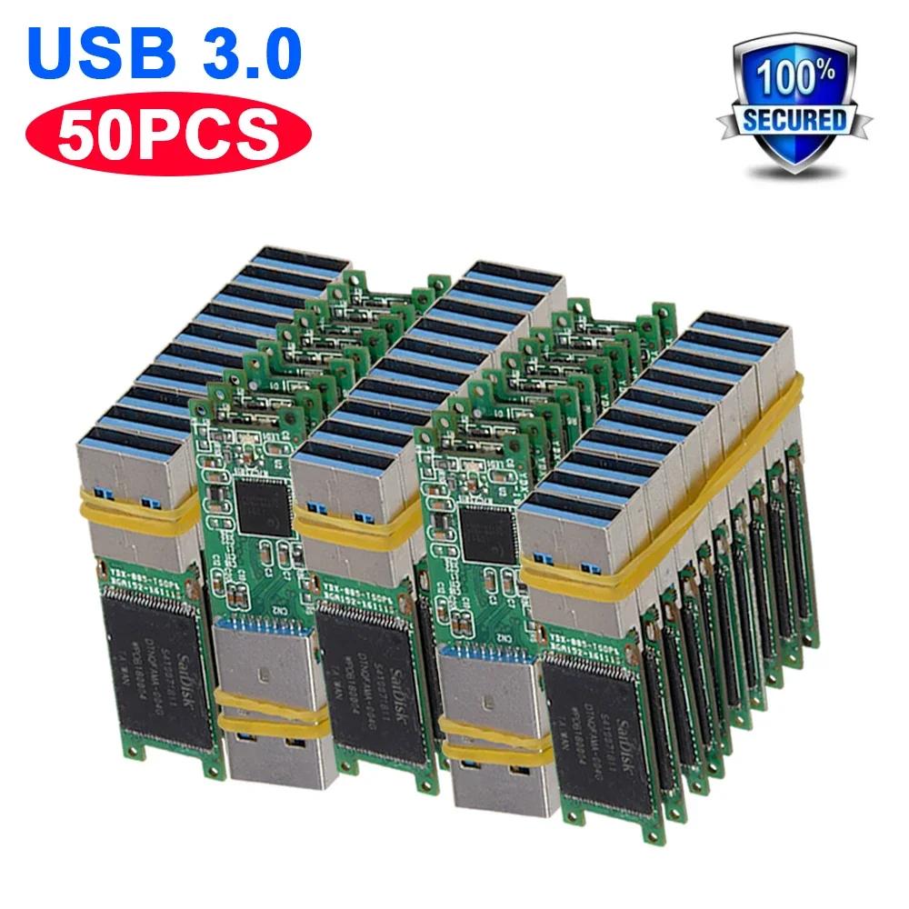 도매 칩 USB 3.0 플래시 메모리 4GB 8GB 16GB 32GB 64GB 128G USB U 디스크, 반제품 PCB 플레이트 펜 드라이브 무료 배송